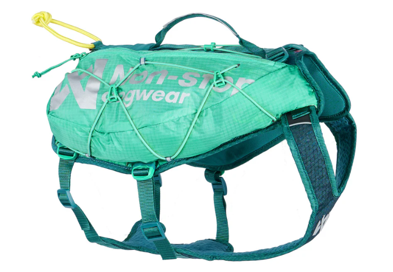 Non-Stop Trail light dog backpack, unisex, teal, XS, single