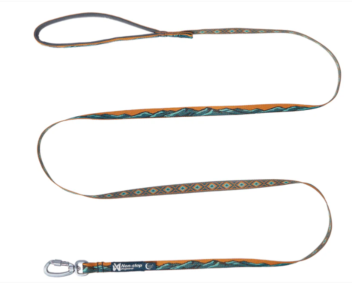 Non-Stop Trail quest leash RP signature edition, unisex, teal/oak, 15mm/2m, single