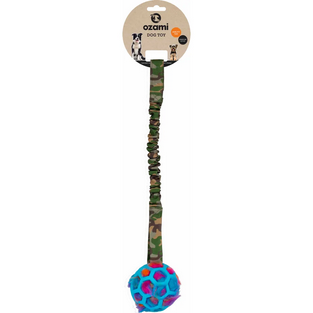 Play-n-tug Ball With Crinkle Green Cammo 50cm