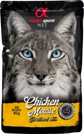 Alpha Spirit CAT Pouch Mousse til sterilisert katt 85g