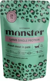 Monster Cat Single Pouches Adult Lamb 85 g