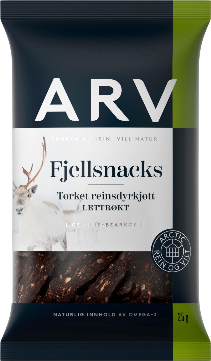 ARV Fjellsnacks Tørket Rein