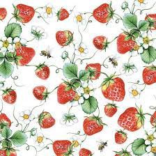 Serviett Garden Strawberries lunsj