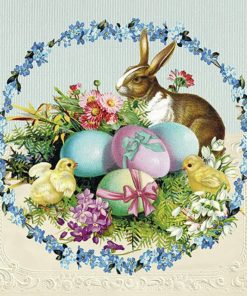 Serviett Easter Egg Wreath lunsj