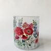 Lysglass blomster 9x10cm