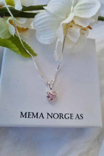 Hjerte anheng sølv