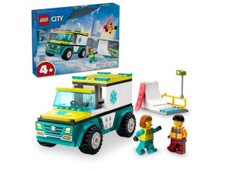 Lego Ambulanse og snøbrettkjører