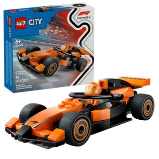 Lego F1fører med McLarenracerbil 60442