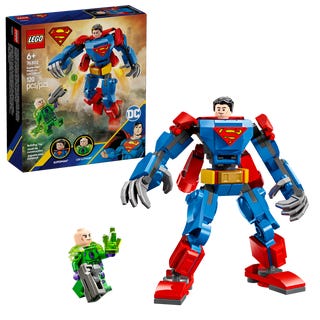 Lego Superman robot vs Lex Luthor