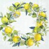 Serviett Lemon Wreath lunsj