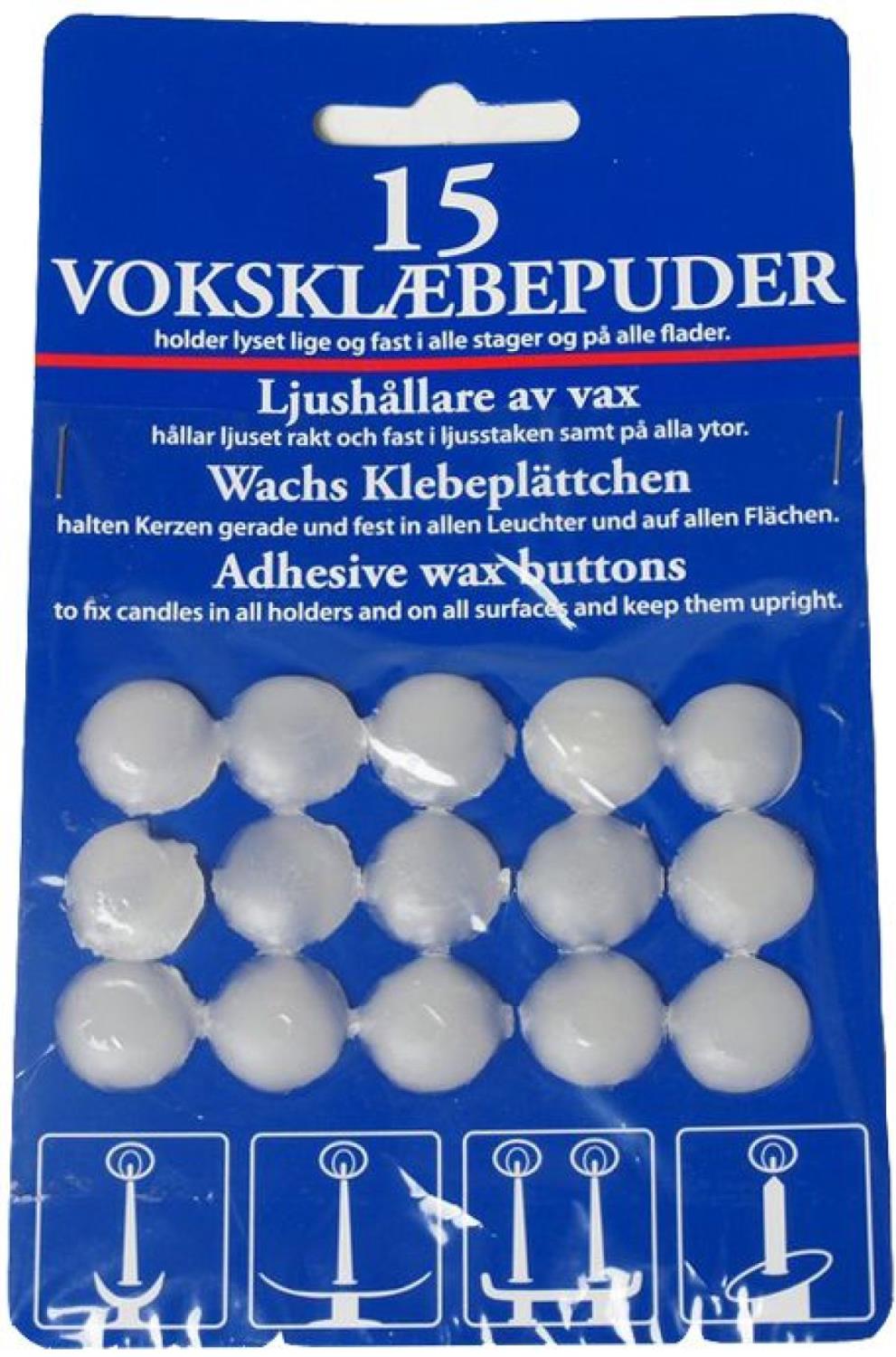 Voksklebeputer 15stk