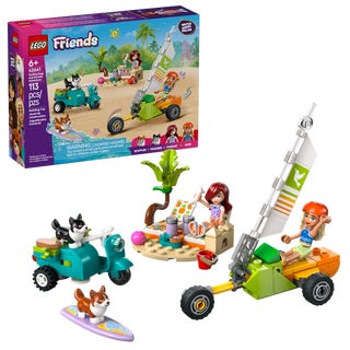 Lego Lekesett med surfende hunder og scooter 42641