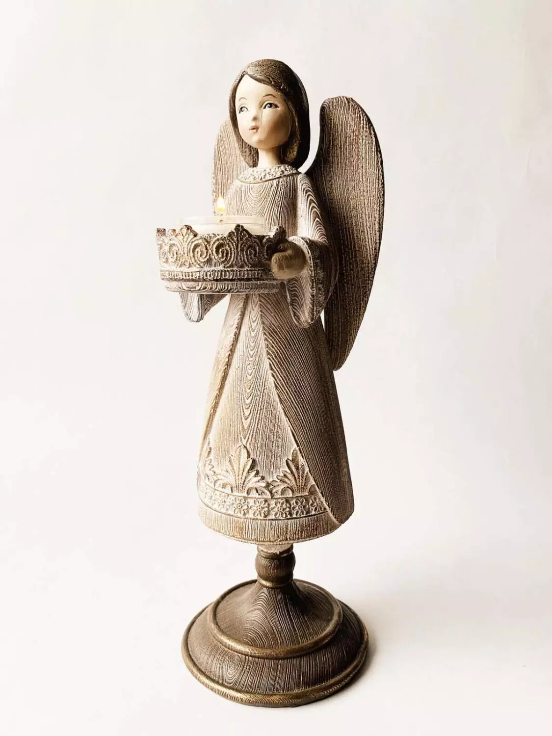 Engel m/lysholder h32cm