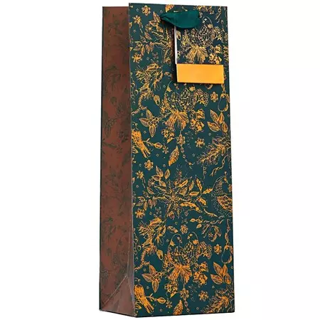 Flaskepose Christmas Toile