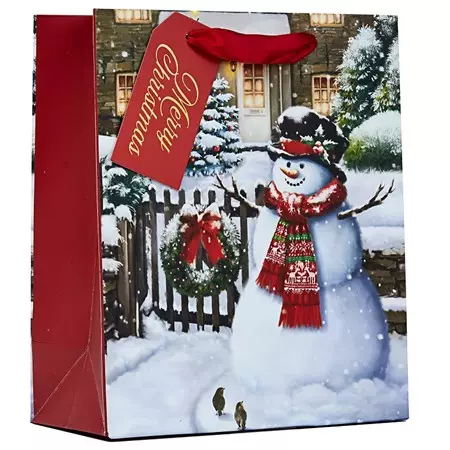 Gavepose Snowman Scene M