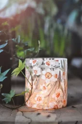 Lysglass 9x10 cm krak narcisser