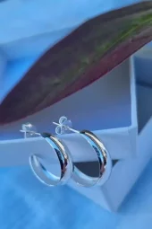 Øreringer sølv 16mm