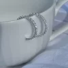 Øreringer sølv zirkonia 20mm