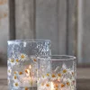 Lysglass krak 11,5x13cm kamille