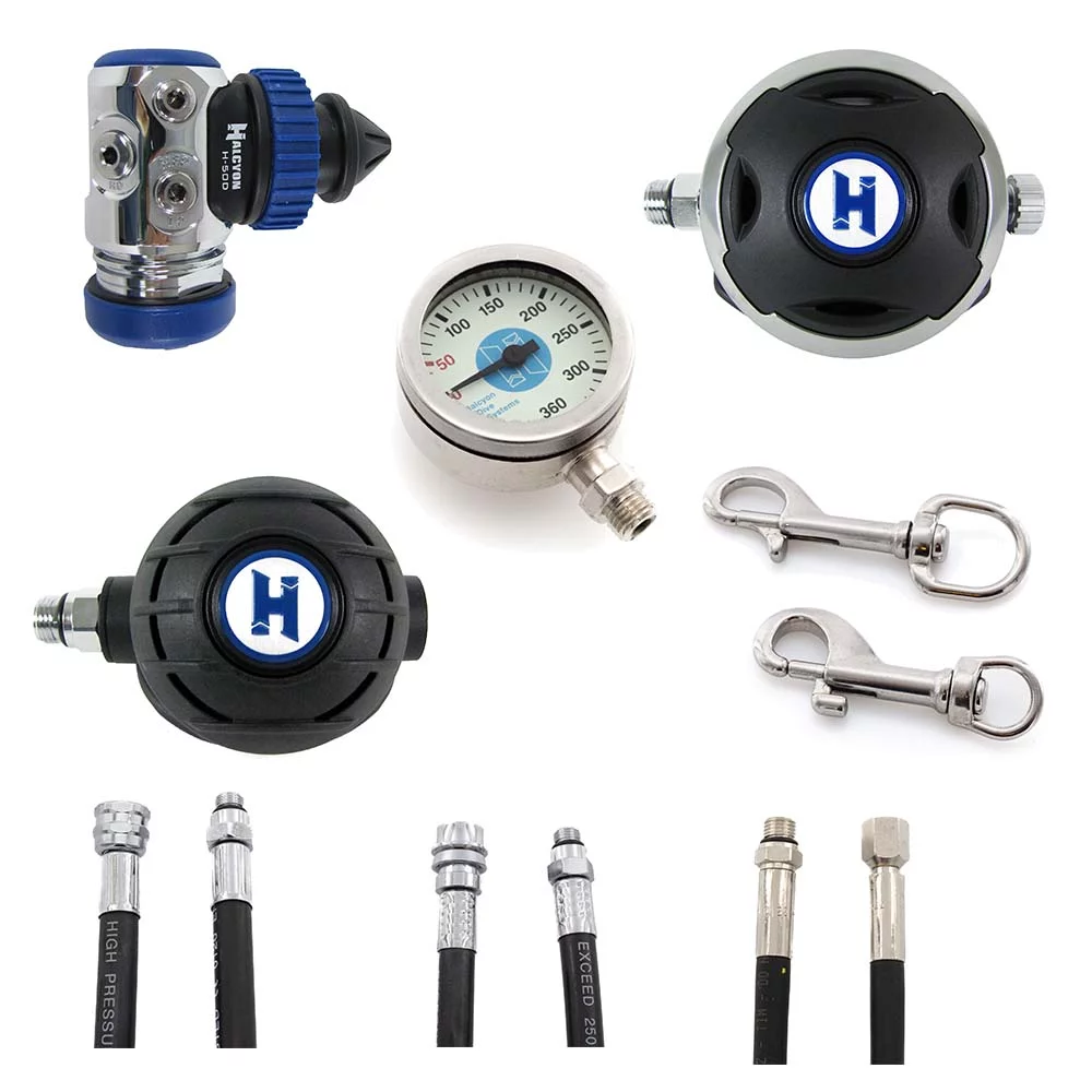 Halcyon H-50D/Halo Komplett Enkeltflaskeventilsett