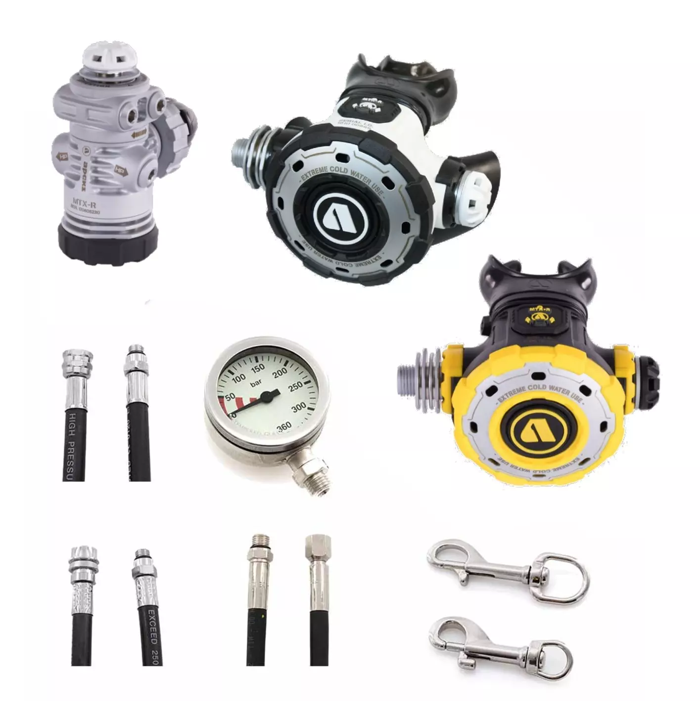 Apeks MTX-R Komplett Enkeltflaskeventilsett