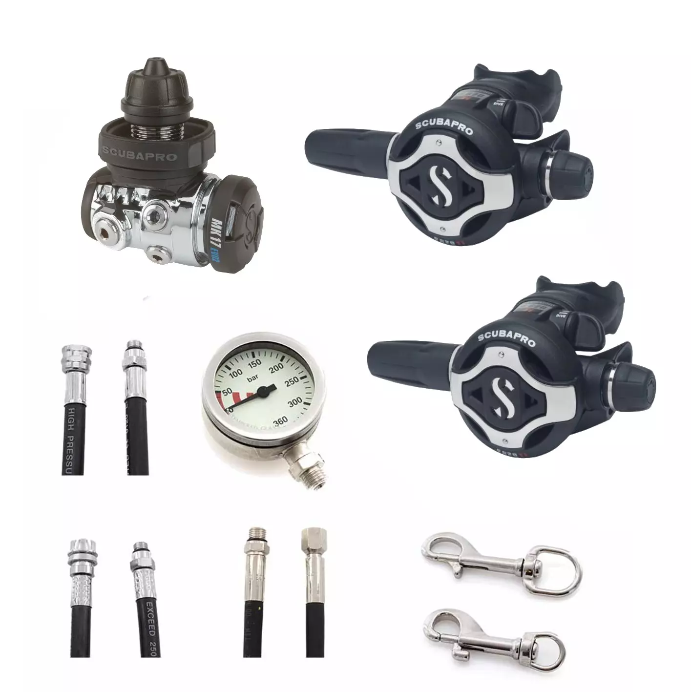 Scubapro Mk 17/S620 Ti Komplett Enkeltflaskeventilsett
