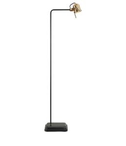 Leipzig floorlamp MATT BLACK/ANTIQUE BRASS