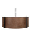 Calgary BROWN LEATHER CEILING LAMP