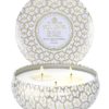 Suede blanc 3wick tin candle