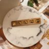 STUD HAIR CLIP SMALL-COGNAC