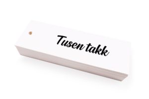 TUSEN TAKK 5X15 CM