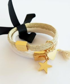 HAIR TIE 3PK CHARM COMBO-SAND
