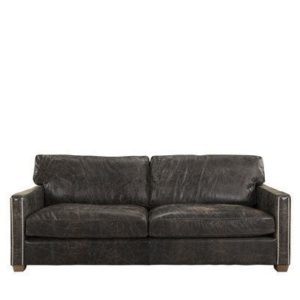 VISCOUNT SOFA LEATHER FUDGE 2-S