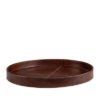 Mendoza ROUND TRAY LEATHER BROW