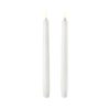 TAPER LED 2 PACK WHITE CANDLE