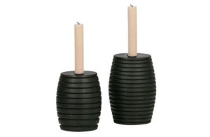 ZURI CANDLEHOLDER SORT LITEN