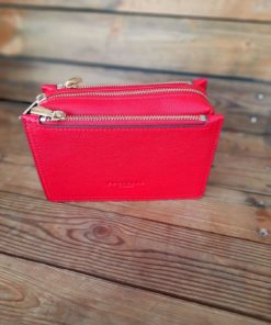 COWHIDE LEATHER CROSSBODY-ROUGE
