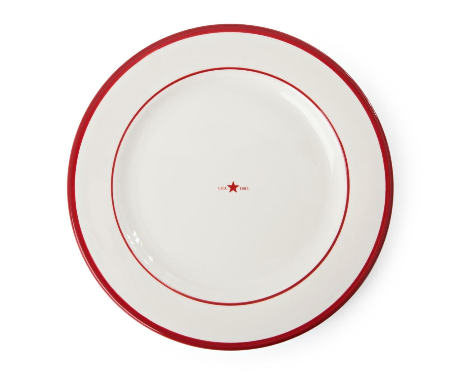 DINNER PLATE RED 27,5 CM