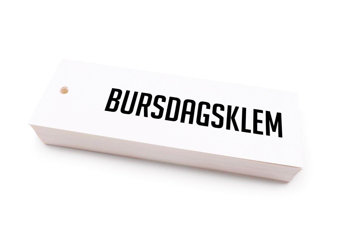 BURSDAGSKLEM 5X15 CM
