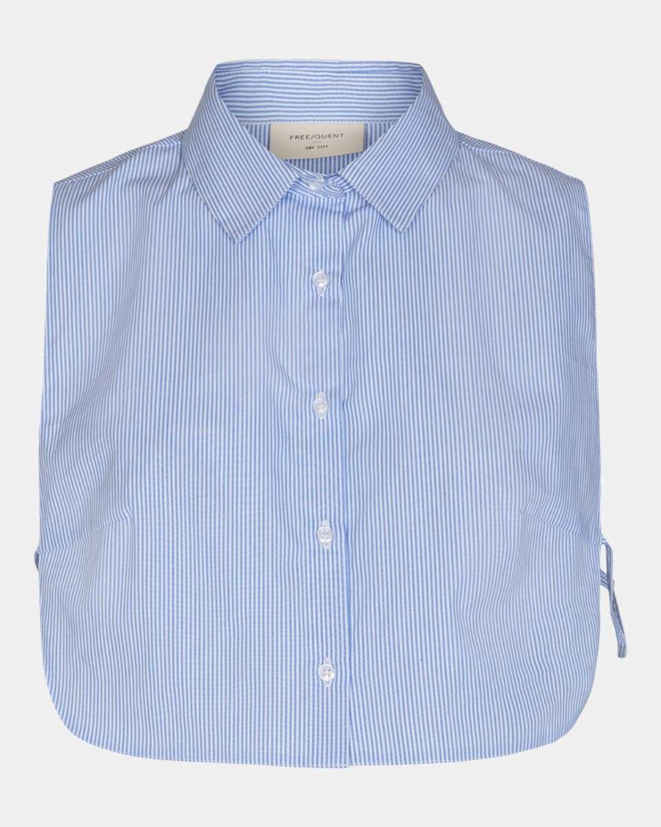 FQREESE COLLAR STRIPED BLUE WHITE STRIPE