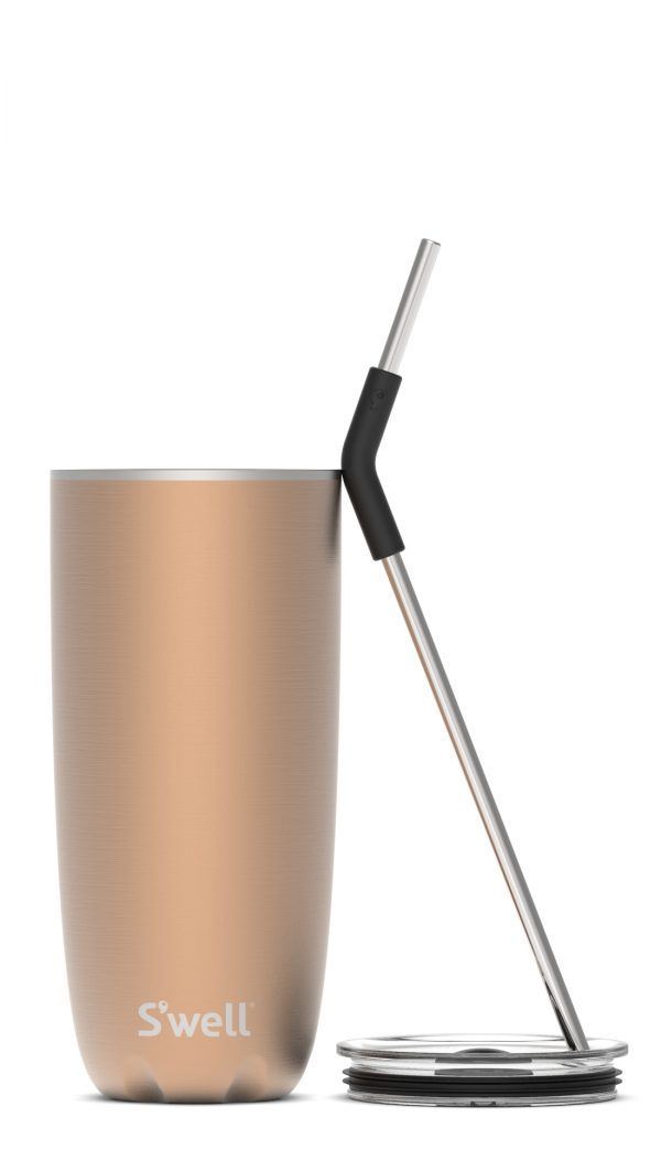 PYRITE TUMBLER WITH STRAW 710ML