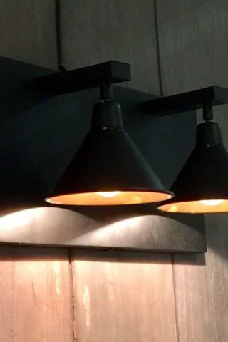 ANZIO WALL LAMP DOUBLE BLACK(1033)