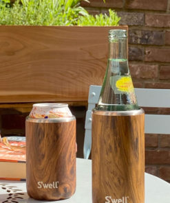 Slim teakwood drink chiller 350ml