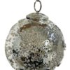 Glass ball stars and beads silver 10cm