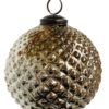 Glass cone ball copper oxidized 12cm