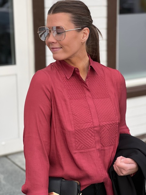 Amara Blouse, Burgunder