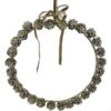 Glitter Pinecone Wreath Silver, 20cm