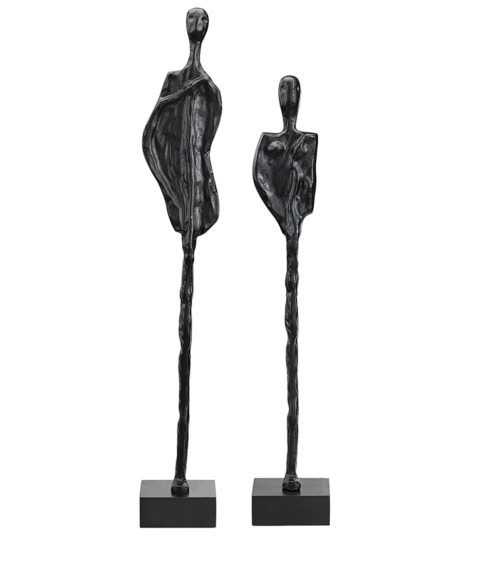 La Coppia Statue 2-set Black Aluminium