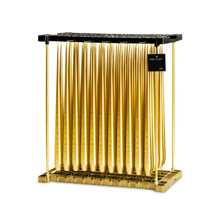 Stagelys 42cm, Gold metallic, lak.