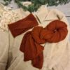 MANZINI KNITTED SCARF RED